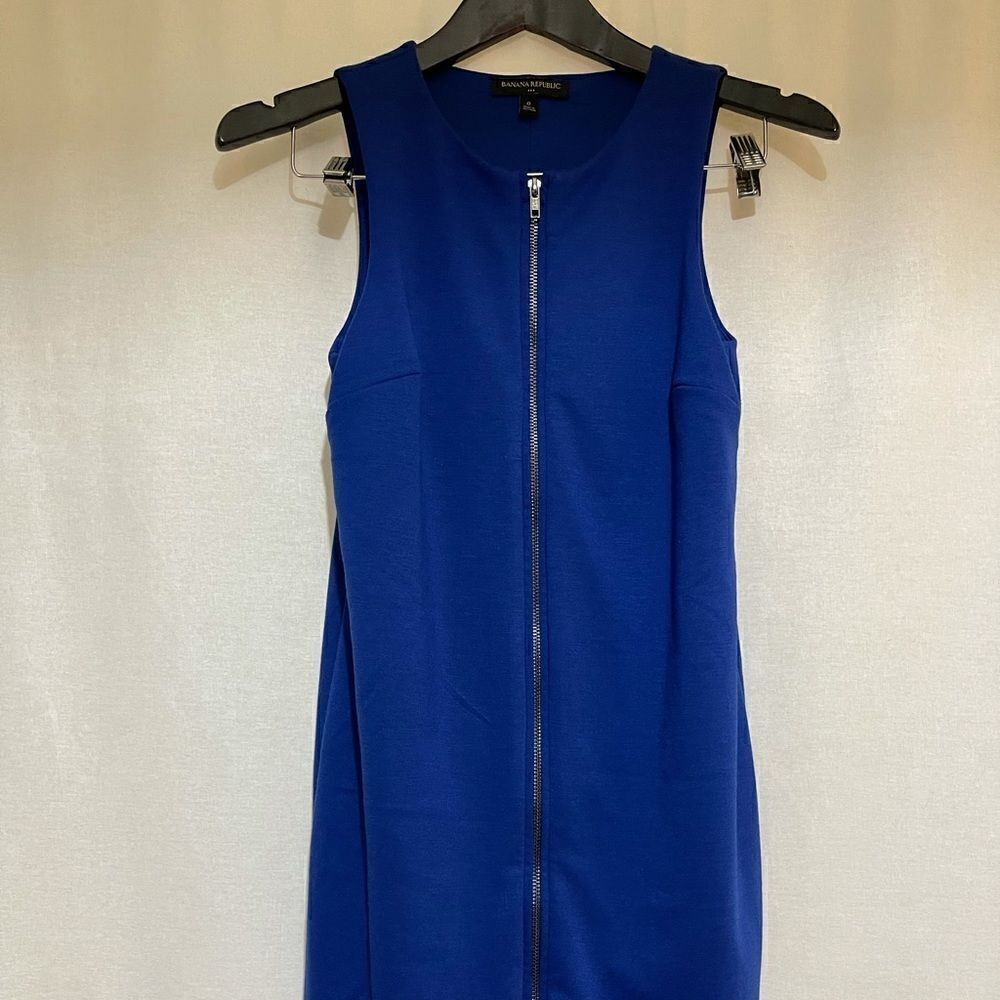 Banana Republic Blue Zipper Dress